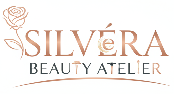 Create a unique logo, white background for Silvéra Beauty Atelier